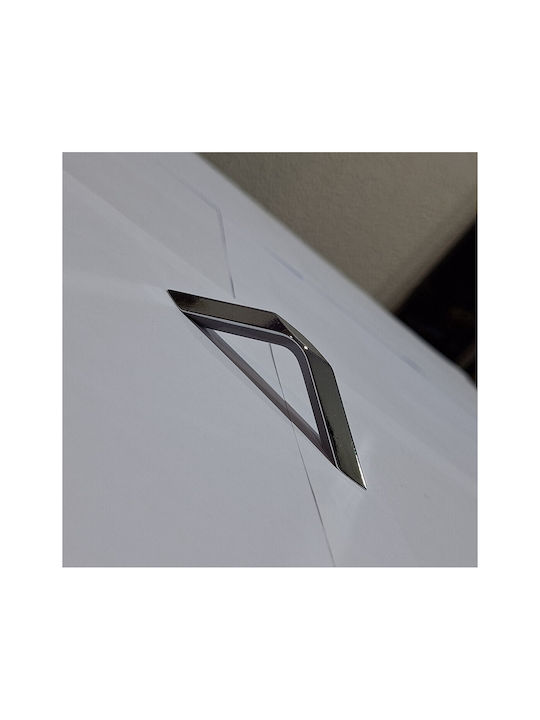 Italian Furniture Handle Eureka 11682-096-roz1 Chrome Glossy Size 9.6cm