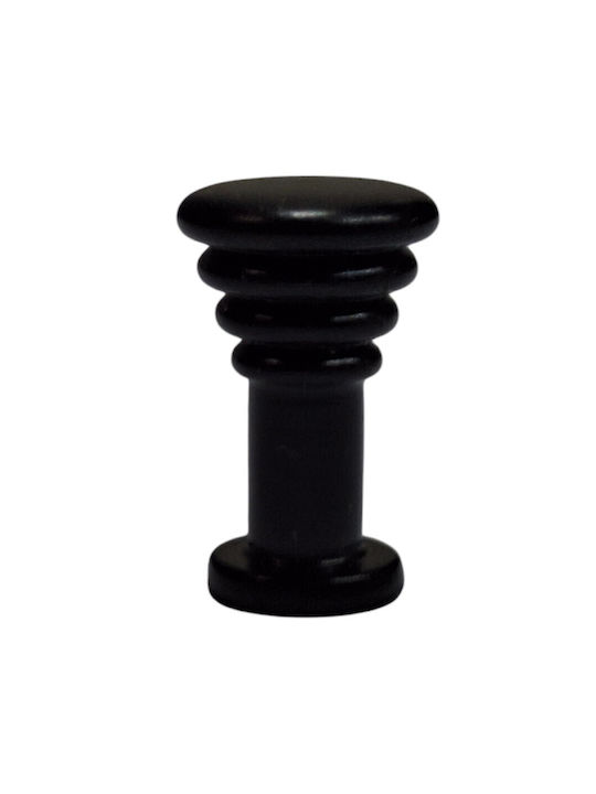 Brass Italian Furniture Knob Eureka 11702-000-14a1 Black Matte D.12