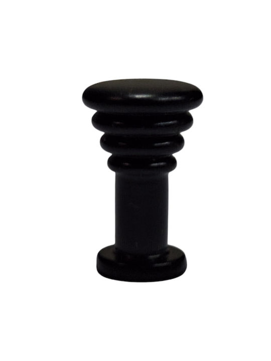 Brass Italian Furniture Knob Eureka 11702-000-14a1 Black Matte D.12
