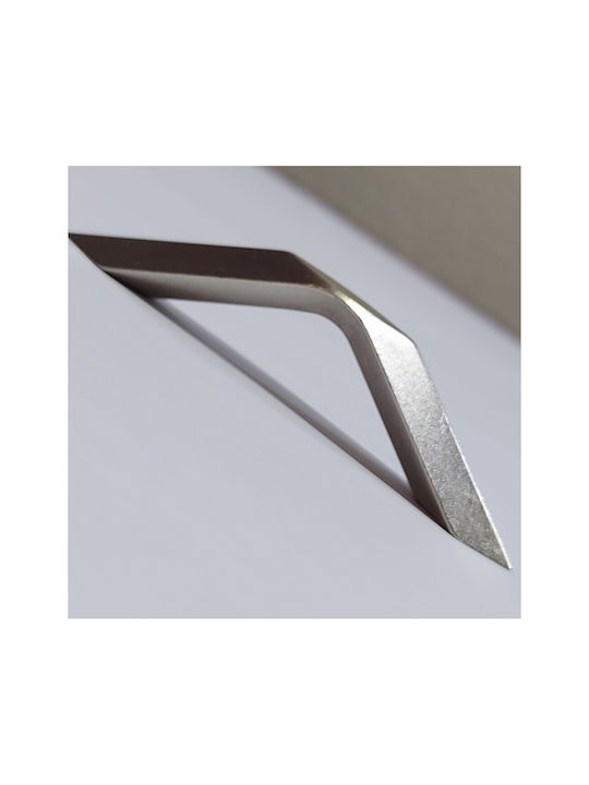 Italian Furniture Handle Eureka 11726-064-roz1 Nickel Matte Size 6.4cm