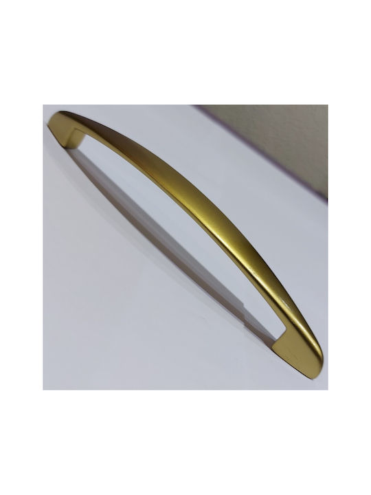 Italian Furniture Handle Eureka 11728-160-brz1 Gold Matte Size 16.0cm