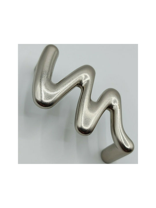 Italienischer Möbelgriff Valli&valli 4818-64-12b1 Nickel Matt Maße 6,4cm