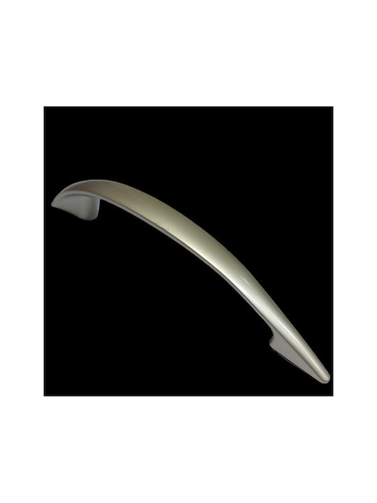 Italian Furniture Handle Eureka 11729-128-por Plastic Nickel Matt Size 12.8cm