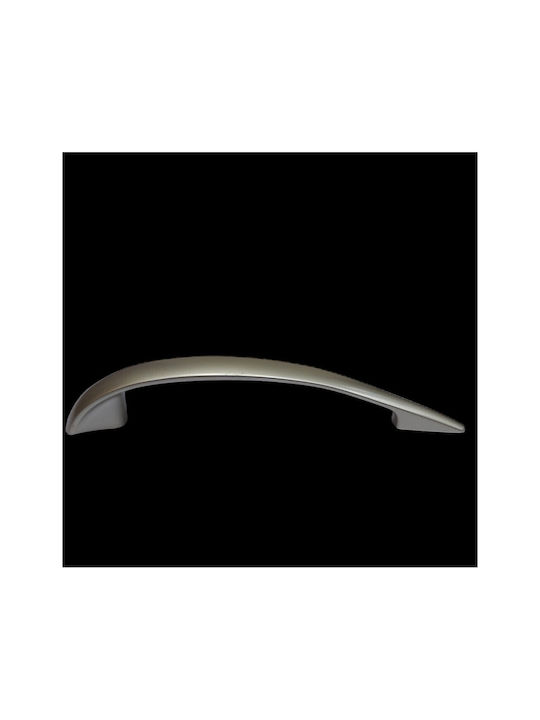 Italian Furniture Handle Eureka 11729-128-por Plastic Nickel Matt Size 12.8cm