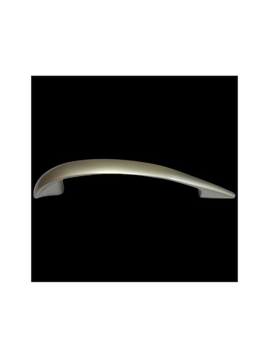 Italian Furniture Handle Eureka 11729-128-por Plastic Nickel Matt Size 12.8cm