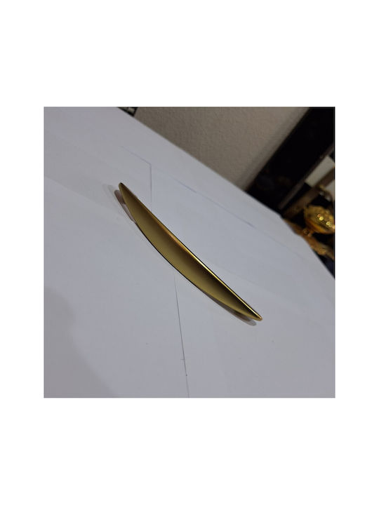 Italian Furniture Handle Eureka 11728-160-brz1 Gold Matte Size 16.0cm