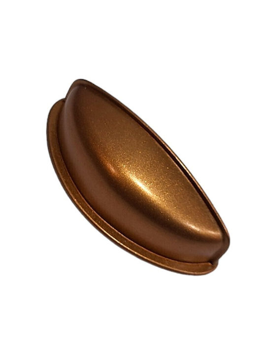 Italian Furniture Flush Handle Eureka 11725-064-brz1 Copper Dimension 6.4cm