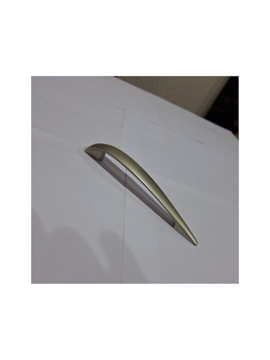Italian Furniture Handle Eureka 11729-128-por Plastic Nickel Matt Size 12.8cm
