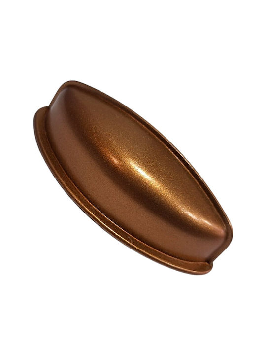 Italian Furniture Flush Handle Eureka 11725-064-brz1 Copper Dimension 6.4cm