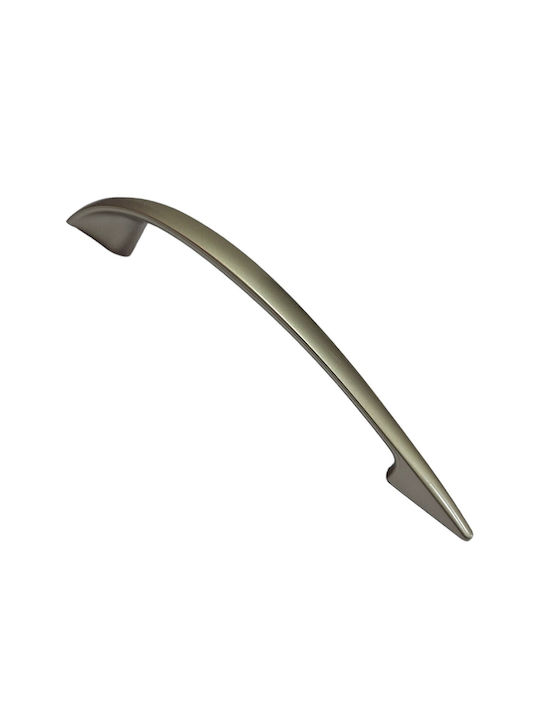Italian Furniture Handle Eureka 11729-128-por Plastic Nickel Matt Size 12.8cm