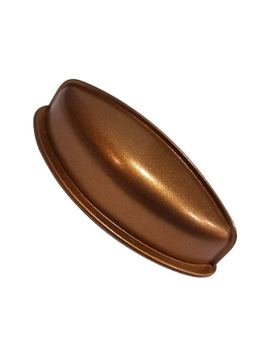 Italian Furniture Flush Handle Eureka 11725-064-brz1 Copper Dimension 6.4cm
