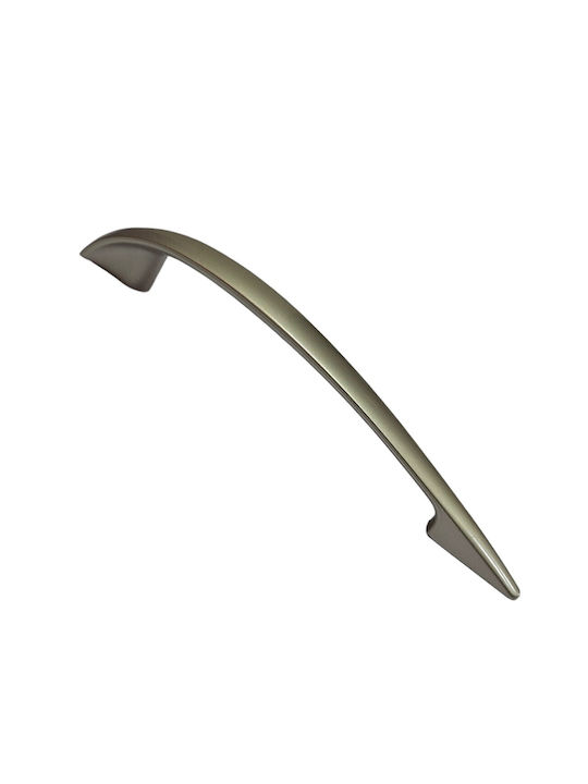 Italian Furniture Handle Eureka 11729-128-por Plastic Nickel Matt Size 12.8cm