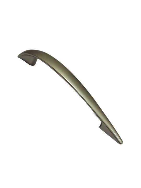 Italian Furniture Handle Eureka 11729-128-por Plastic Nickel Matt Size 12.8cm