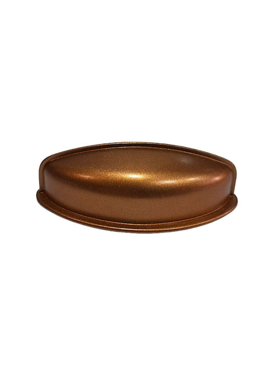 Italian Furniture Flush Handle Eureka 11725-064-brz1 Copper Dimension 6.4cm