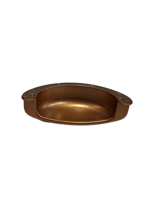 Italian Furniture Flush Handle Eureka 11725-064-brz1 Copper Dimension 6.4cm