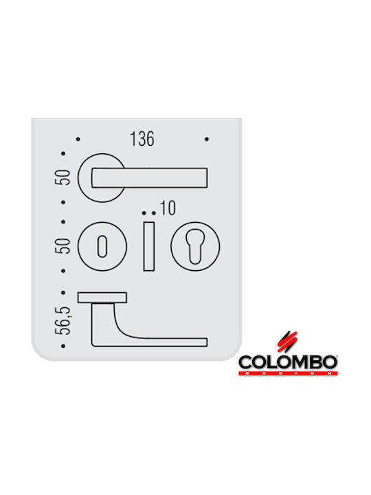 Colombo Robocinque Chrome Door Lever