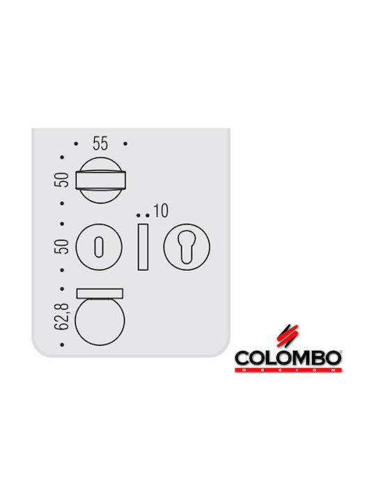 Colombo Mapo Cromo Door Lever