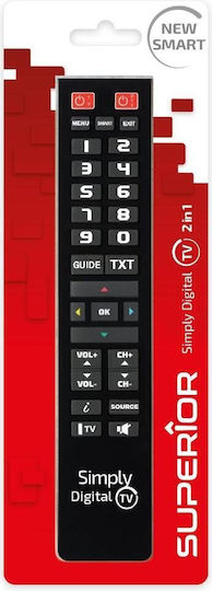 Superior Electronics Universal Τηλεχειριστήριο SUPTPB015 για Τηλεοράσεις 8054242080063
