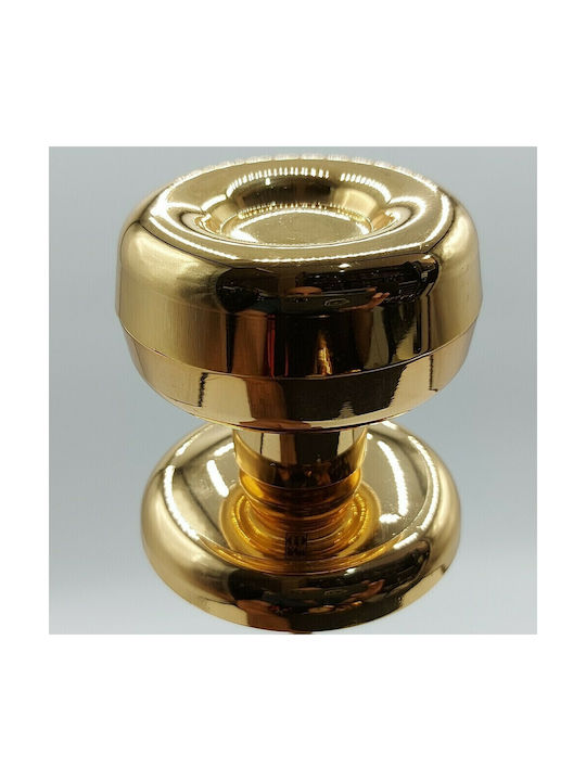 Mandelli 4856-oro Italienisches Messing Türknopf Für Vordertür Mit 24k Vergoldung Maße 70×70×71 Mm