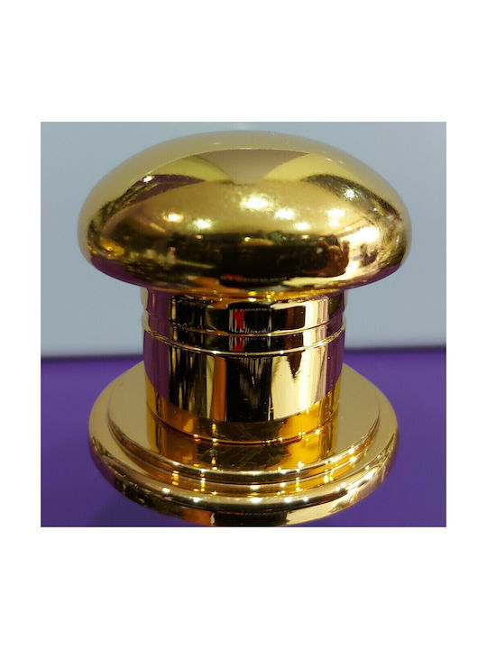 Италианска Месингова Ръкохватка За Предна Врата Mandelli 4855-oro Златно 24k Размери 70 × 70 × 67 Mm