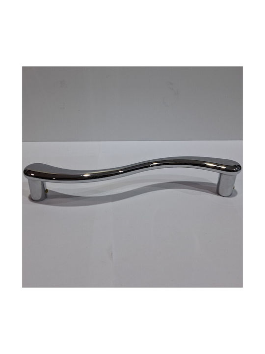 Italian Brass Front Door Handle Cal 4899-000-ino Polished Chrome Dimension 24.0cm