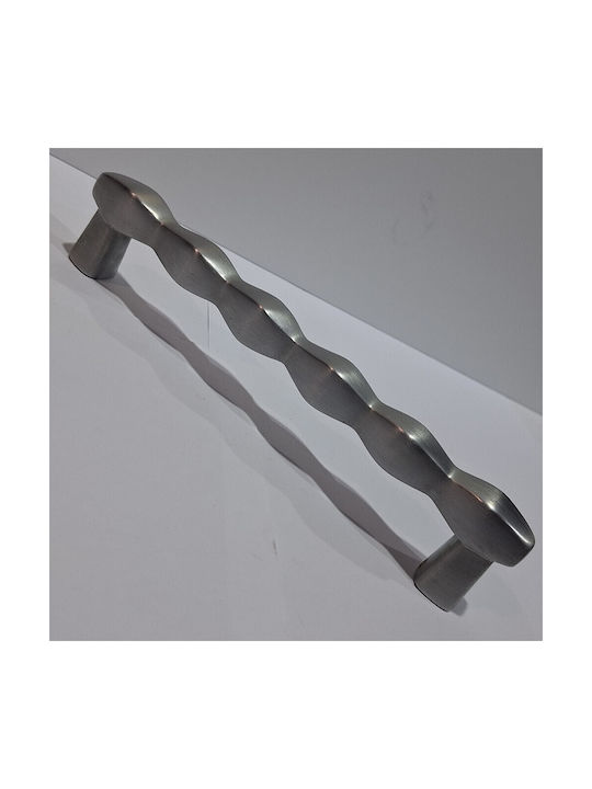 Ιταλική Ορειχάλκινη Λαβή Εξώπορτας Cal 4904-10c1 Χρωμιο Ματ Διάσταση 23,0cm