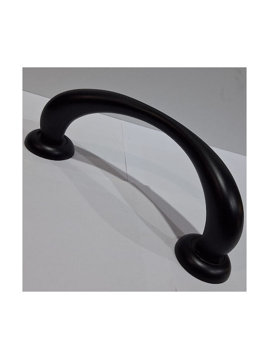 Italian Brass Front Door Handle Mariani 4247-180-mab1 Black Matte Size 18.0cm