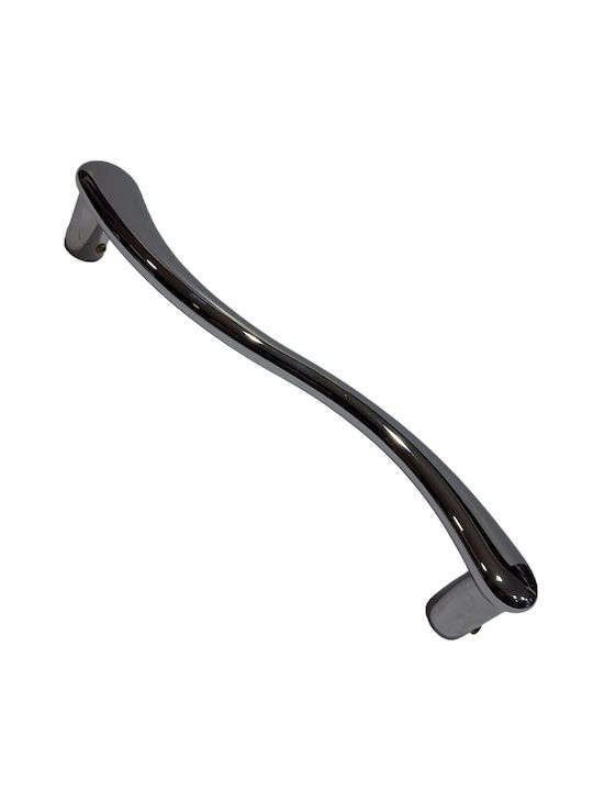 Italian Brass Front Door Handle Cal 4899-000-ino Polished Chrome Dimension 24.0cm