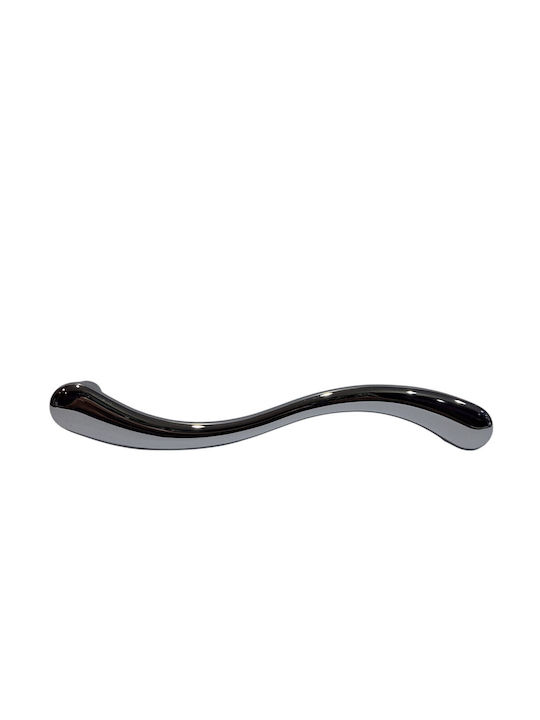 Italian Brass Front Door Handle Cal 4899-000-ino Polished Chrome Dimension 24.0cm