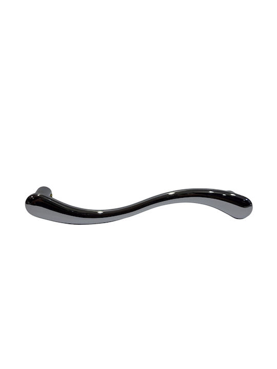 Italian Brass Front Door Handle Cal 4899-000-ino Polished Chrome Dimension 24.0cm