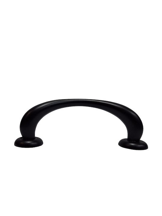 Italian Brass Front Door Handle Mariani 4247-180-mab1 Black Matte Size 18.0cm