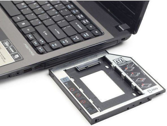Lanberg Caddy Adapter HDD Frame 5.25" to 2.5" Slim 9.5MM Μαύρο (IF-SATA-10)