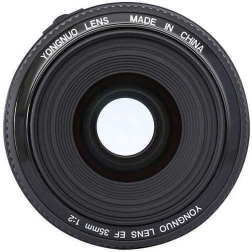 Yongnuo Full Frame Φωτογραφικός Φακός YN 35mm f/2 Standard / Wide Angle για Canon EF Mount Μαύρος