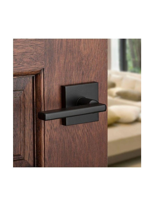 Door Handle Rosette Finetto Art.842056 121 5x50mm Black Matte Left Front Door 243-842a056bla-Left Front Door