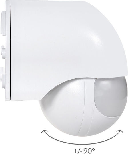 Maclean Energy Wired Infrared Motion Sensor 180° Detection Angle 12m Scope