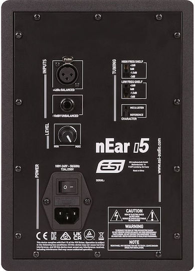 ESI nEar i5 Studio Monitor Speaker 5" 90W Piece Black