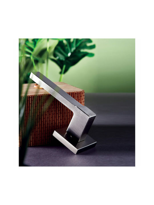 Ilavio 2496 Rosette Chrome Matte Bathroom Handle Set Pair