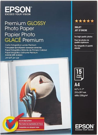 Epson Photo Paper A4 (21x30) 255gr/m² for Printers Inkjet 30 Sheets