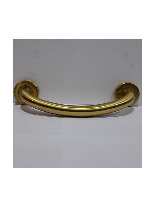 Italienische Messing-Türgriff Valli&valli 4913-20a1 Gold Matt Satinierte Größe 21,0cm