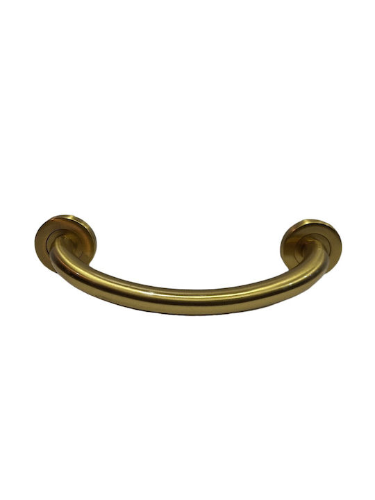 Italienische Messing-Türgriff Valli&valli 4913-20a1 Gold Matt Satinierte Größe 21,0cm