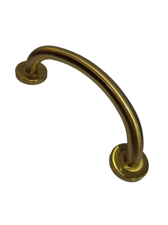 Italienische Messing-Türgriff Valli&valli 4913-20a1 Gold Matt Satinierte Größe 21,0cm
