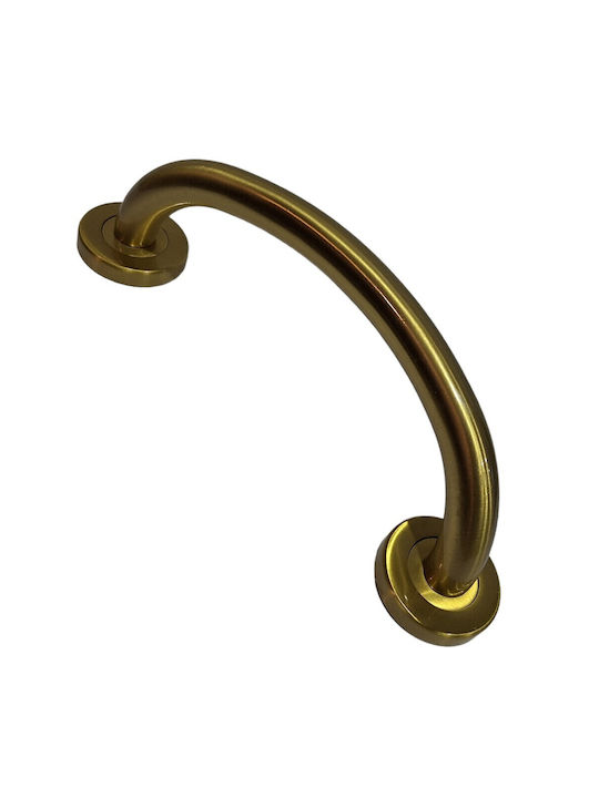 Italienische Messing-Türgriff Valli&valli 4913-20a1 Gold Matt Satinierte Größe 21,0cm