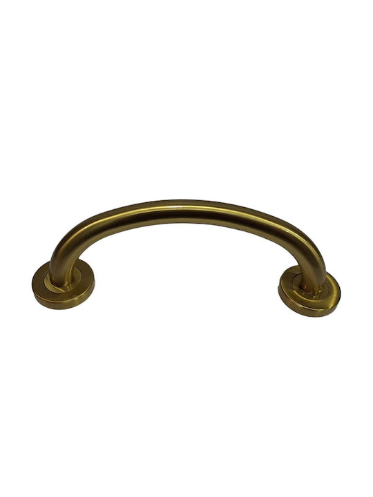 Italienische Messing-Türgriff Valli&valli 4913-20a1 Gold Matt Satinierte Größe 21,0cm
