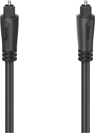 HAMA Optical Audio Cable TOS male - TOS male Μαύρο 5m (00205136)
