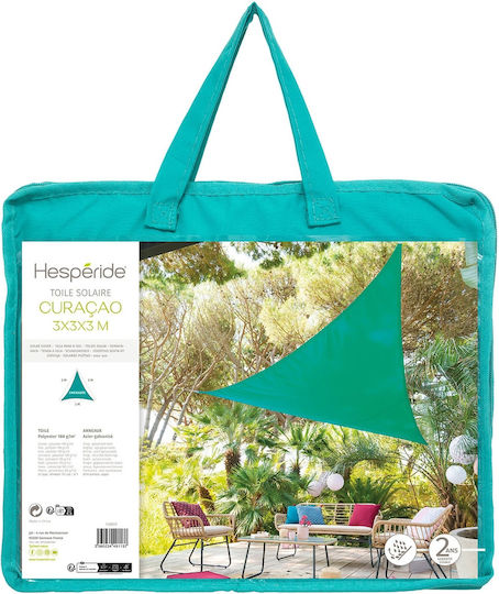Hesperide Triunghi Umbrela Sail Albastru Petrol 3m 180gr/m²