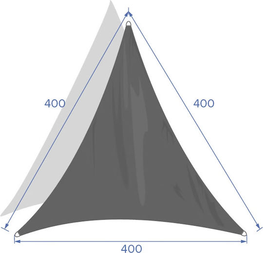 Hesperide Τρίγωνο Πανί Σκίασης Λευκό 4m 180gr/m²
