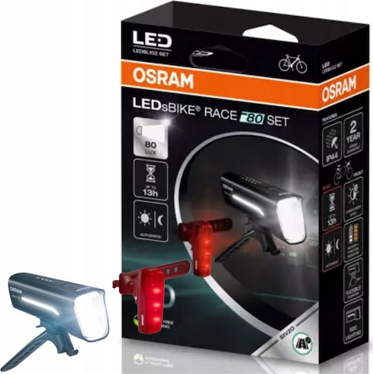 Osram LEDBL102 Επαναφορτιζόμενο Σετ Φώτα Ποδηλάτου