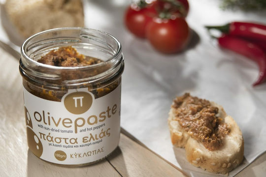 Πάστα Ελιάς Λιαστή Ντομάτα Καυτερή Πιπεριά 130gr Κύκλωπας