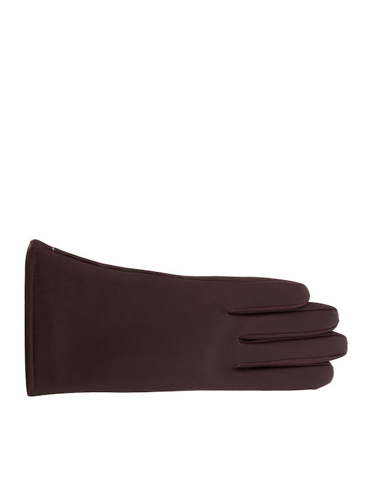 Burgundy Femei Piele Manusi