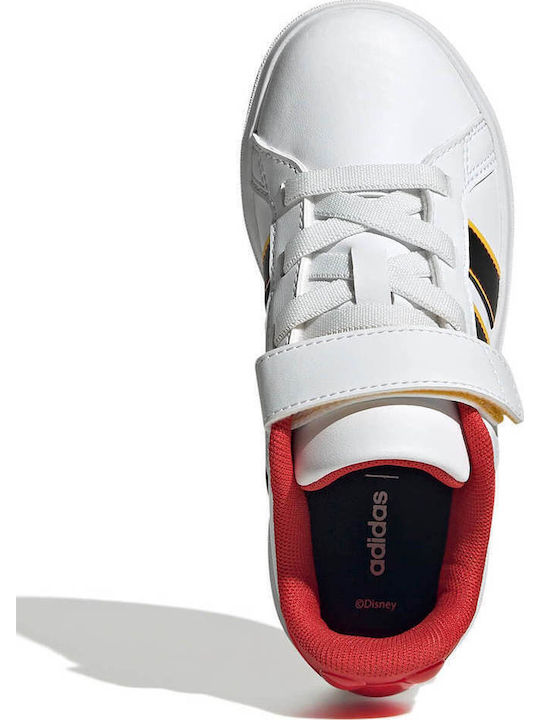 Grand Court Grand Court Mickey Kids Sneakers with Scratch White